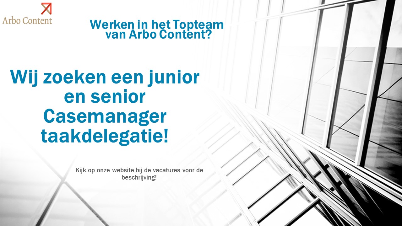 vacature casemanager